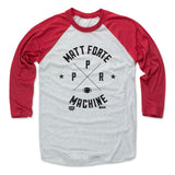 Mens Baseball T-Shirt Red / Ash