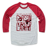 Mens Baseball T-Shirt Red / Ash