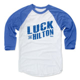 Mens Baseball T-Shirt White / Blue