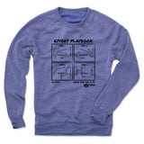 Mens Crew Sweatshirt Pacific Blue