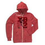Mens Zip Hoodie Eco True Red