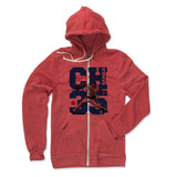 Mens Zip Hoodie Eco True Red