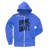 Mens Zip Hoodie Pacific Blue