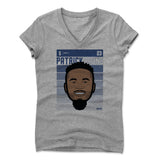 Womens Women's V-Neck Athletic Gray
