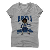 Womens Women's V-Neck Athletic Gray