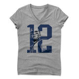Womens Women's V-Neck Athletic Gray
