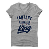 Womens Women's V-Neck Athletic Gray