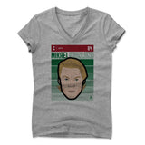 Womens Women's V-Neck Athletic Gray