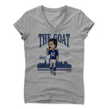 Womens Women's V-Neck Athletic Gray