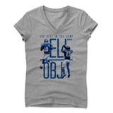 Womens Women's V-Neck Athletic Gray