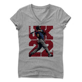 Womens Women's V-Neck Athletic Gray