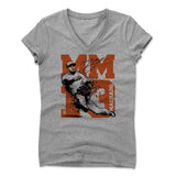 Womens Women's V-Neck Athletic Gray