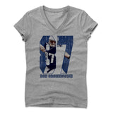 Womens Women's V-Neck Athletic Gray