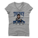 Womens Women's V-Neck Athletic Gray