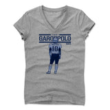 Womens Women's V-Neck Athletic Gray