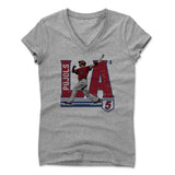 Womens Women's V-Neck Athletic Gray