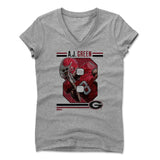 Womens Women's V-Neck Athletic Gray