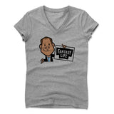 Womens Women's V-Neck Athletic Gray