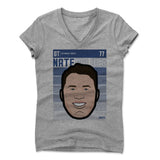 Womens Women's V-Neck Athletic Gray