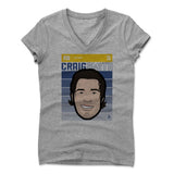 Womens Women's V-Neck Athletic Gray