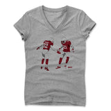 Womens Women's V-Neck Athletic Gray