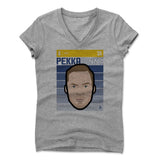 Womens Women's V-Neck Athletic Gray