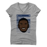 Womens Women's V-Neck Athletic Gray