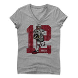 Womens Women's V-Neck Athletic Gray
