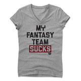 Womens Women's V-Neck Athletic Gray