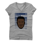 Womens Women's V-Neck Athletic Gray