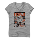 Womens Women's V-Neck Athletic Gray