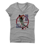 Womens Women's V-Neck Athletic Gray