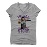Womens Women's V-Neck Athletic Gray