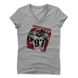 Womens Women's V-Neck Athletic Gray