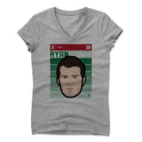 Womens Women's V-Neck Athletic Gray