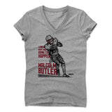Womens Women's V-Neck Athletic Gray