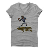 Womens Women's V-Neck Athletic Gray