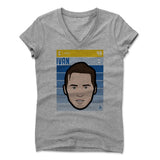 Womens Women's V-Neck Athletic Gray
