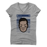 Womens Women's V-Neck Athletic Gray