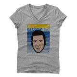 Womens Women's V-Neck Athletic Gray