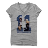 Womens Women's V-Neck Athletic Gray