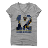 Womens Women's V-Neck Athletic Gray