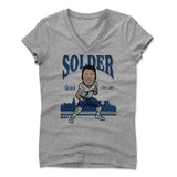 Womens Women's V-Neck Athletic Gray