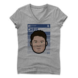 Womens Women's V-Neck Athletic Gray