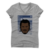Womens Women's V-Neck Athletic Gray
