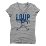 Womens Women's V-Neck Athletic Gray