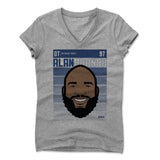 Womens Women's V-Neck Athletic Gray