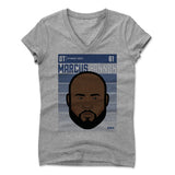 Womens Women's V-Neck Athletic Gray