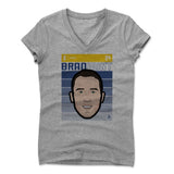 Womens Women's V-Neck Athletic Gray