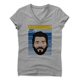 Womens Women's V-Neck Athletic Gray